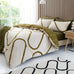 Catherine Lansfield Linear Curve Geometric Duvet Set