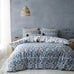 Pineapple Elephant Inara Ikat Indigo Blue Duvet Set