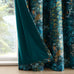 Royal Horticultural Society Garden Walk Blue Pencil Pleat Lined Curtains