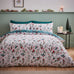 Catherine Lansfield Christmas Brushed Cotton Holly & Mistletoe White/Green Duvet Set