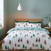 Catherine Lansfield Snowy Penguin White Brushed Cotton Duvet Set