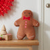 Catherine Lansfield Christmas Gingerbread Brown 3D Cushion