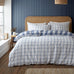 Catherine Lansfield Brushed Seersucker Gingham Duvet Set