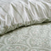 Bianca Scallop Floral Green Duvet Set