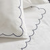 Catherine Lansfield Scallop Border Duvet Set