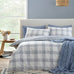 Bianca Marlow Check Blue Duvet Set