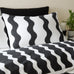 SASSY B_ Waves Black/White Duvet Set