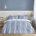 Catherine Lansfield Harbour Stripe Blue Duvet Set