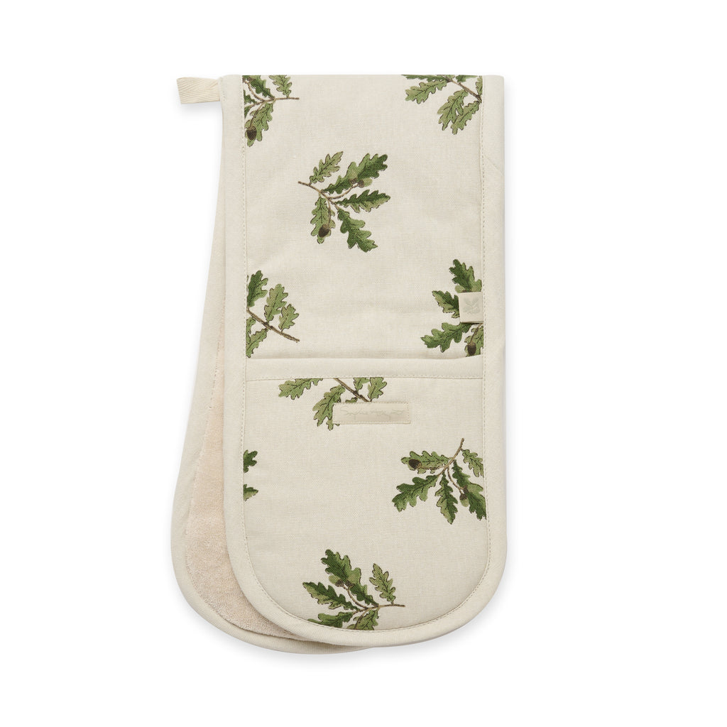 ALL113100 Sophie Allport National Trust Acorn & Oak Leaves Double Oven Glove