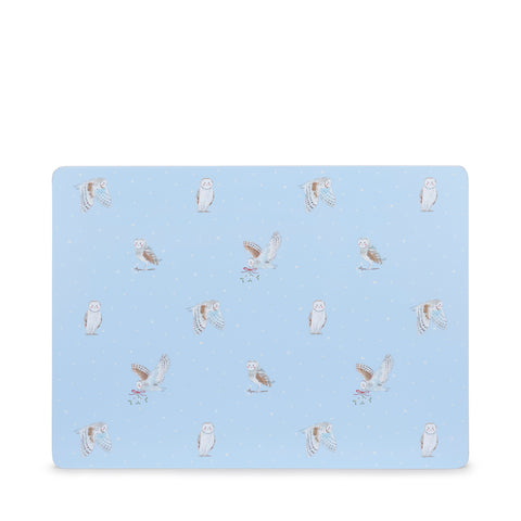 PMC12002 Sophie Allport Snowy Owls Extra Large Placemats Set of 2