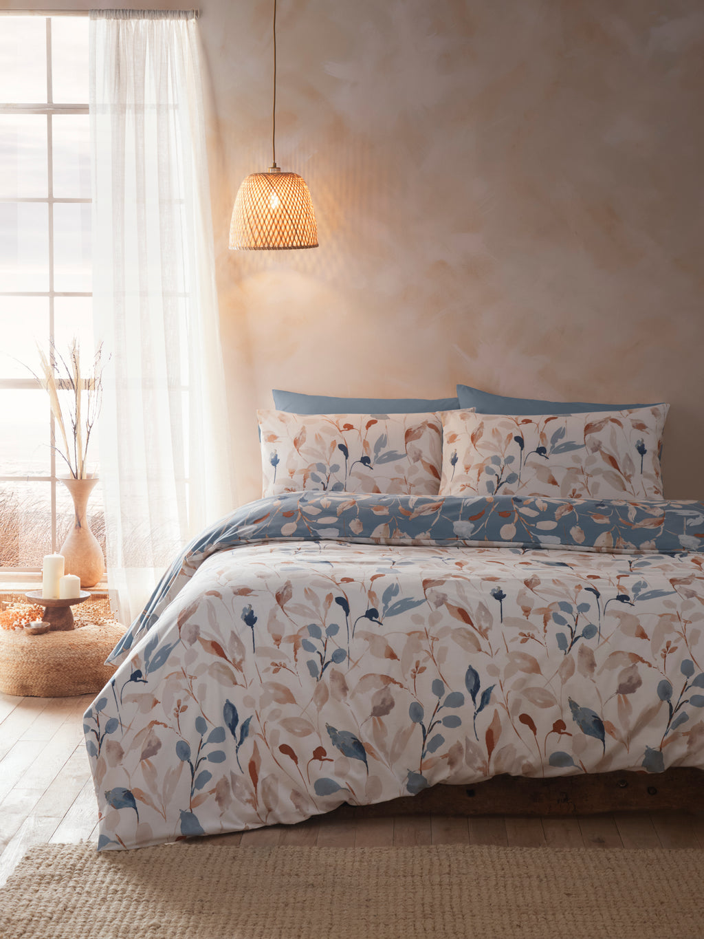 Drift Home Eco-Friendly Anya Blue Duvet Set