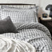 The Linen Yard Barton Check Reversible Duvet Set