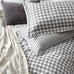 The Linen Yard Barton Check Reversible Duvet Set