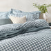 The Linen Yard Barton Check Reversible Duvet Set