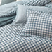 The Linen Yard Barton Check Reversible Duvet Set