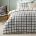 Furn Canberra Check Printed Grey/Neutral Duvet Set