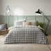 Furn Canberra Check Printed Grey/Neutral Duvet Set