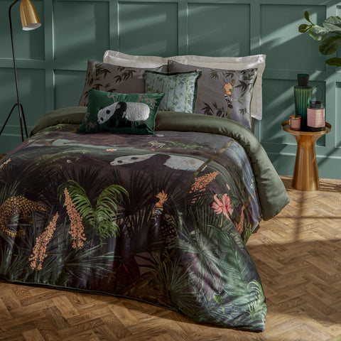 Paoletti Chuan Exotic Jungle Nightfall Duvet Set