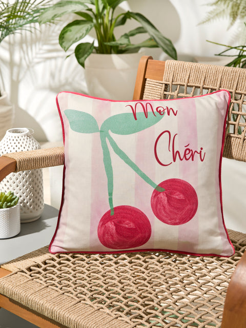 Fusion Outdoor Cherry Pink 43cm x 43cm Cushion