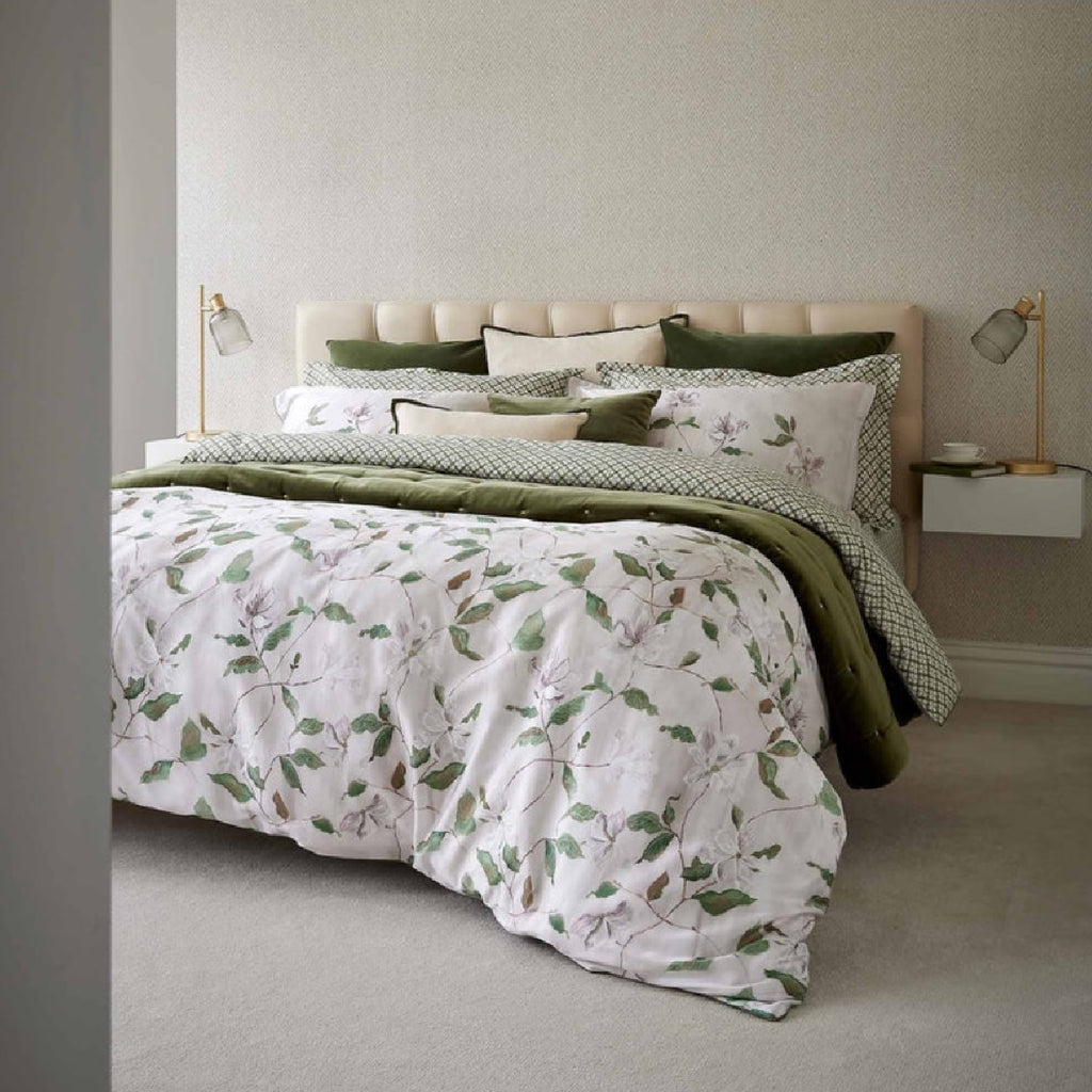 Christy Magnolia Olive Duvet Set