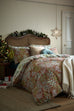 Laura Ashley Crossdale Christmas Berries Festive Red 100% Brushed Cotton Duvet Set