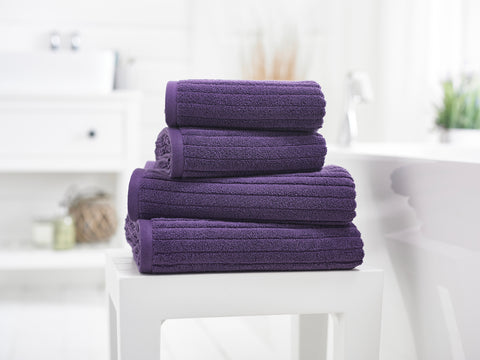 Deyongs Rialto 100% Cotton 480gsm Zero Twist Purple Towels