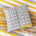 DKNY Logo 45cm x 45cm Feather Filled Cushion