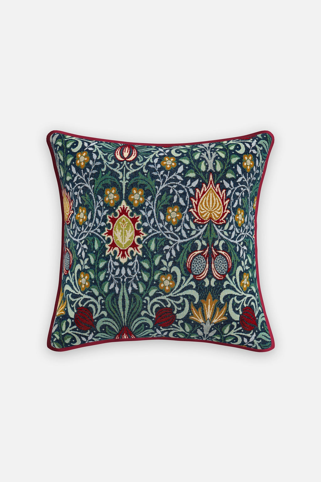 Eltham Tapestry Multi 50cm x 50cm Piped Poly Filled Cushion