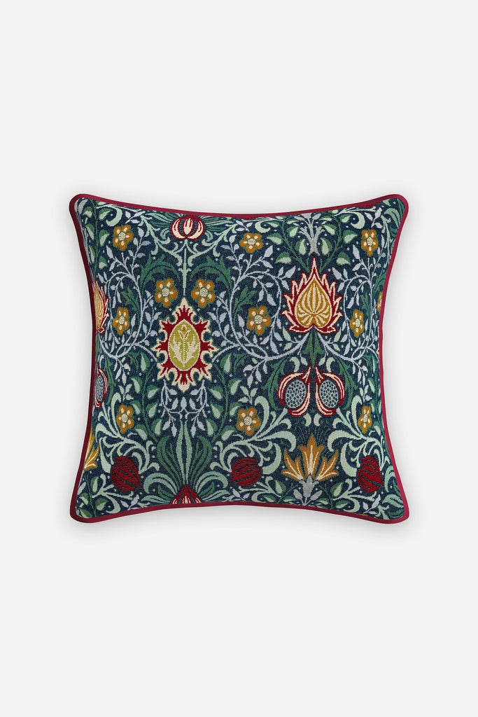 Eltham Tapestry Multi 50cm x 50cm Piped Poly Filled Cushion