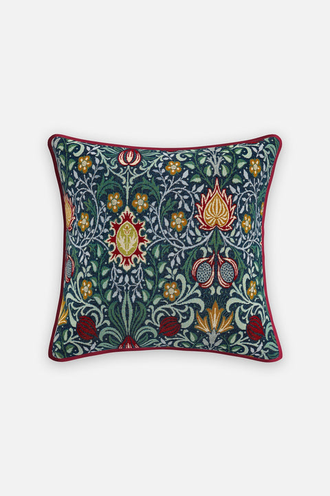 Eltham Tapestry Multi 50cm x 50cm Piped Poly Filled Cushion
