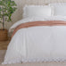 Wylder Nature Florrie Embroidered Cotton Peach Duvet Set