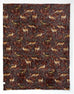 Deyongs 1846 Fox & Deer Mulberry 140cm x 180cm Fleece Throw