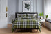 The Lyndon Company Fergus Green 100% Brushed Cotton Duvet Set