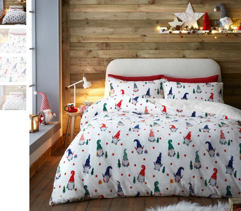 Fusion Bedding Festive Gonks Red Duvet Set