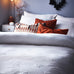 The Linen Yard Ghost Tufted Halloween White Duvet Set