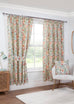 Sundour Amaryllis Multi 3" Tape Lined Curtains