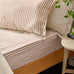 The Linen Yard Hebden Melange Stripe 100% Cotton Sheets