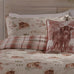 Dreams n Drapes Lodge Hanson Highland Cow Terracotta 100% Brushed Cotton Duvet Set