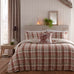 Dreams n Drapes Lodge Hanson Highland Cow Terracotta 100% Brushed Cotton Duvet Set