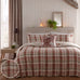 Dreams n Drapes Lodge Hanson Highland Cow Terracotta 100% Brushed Cotton Duvet Set