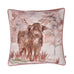 Dreams n Drapes Lodge Hanson Highland Cow Terracotta 100% Brushed Cotton Duvet Set