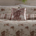 Dreams n Drapes Lodge Hanson Highland Cow Terracotta 100% Brushed Cotton Duvet Set