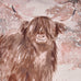 Dreams n Drapes Lodge Hanson Highland Cow Terracotta 100% Brushed Cotton Duvet Set