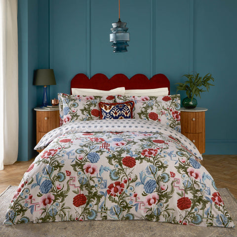 Paoletti Seventy Three Ishana Reversible Floral Duvet Set