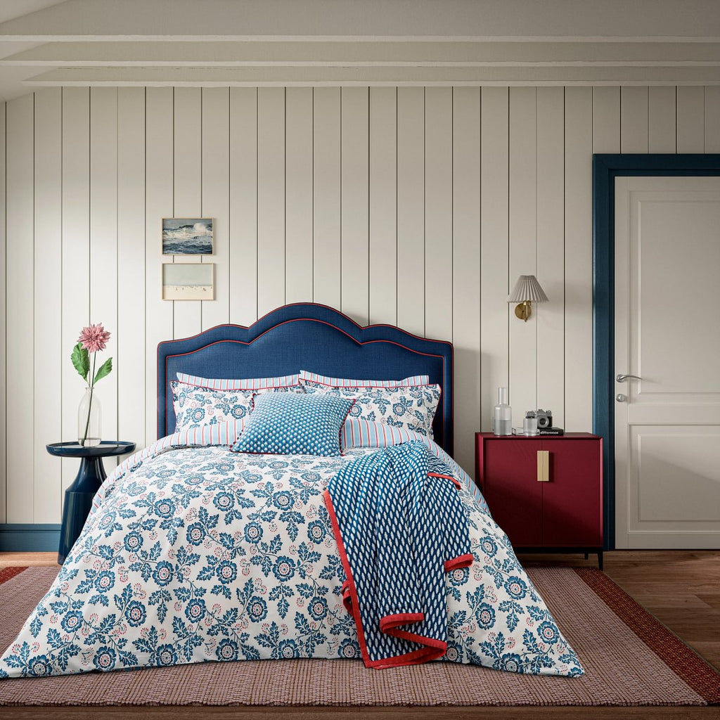 Land & Shore River Blue/Red Duvet Set