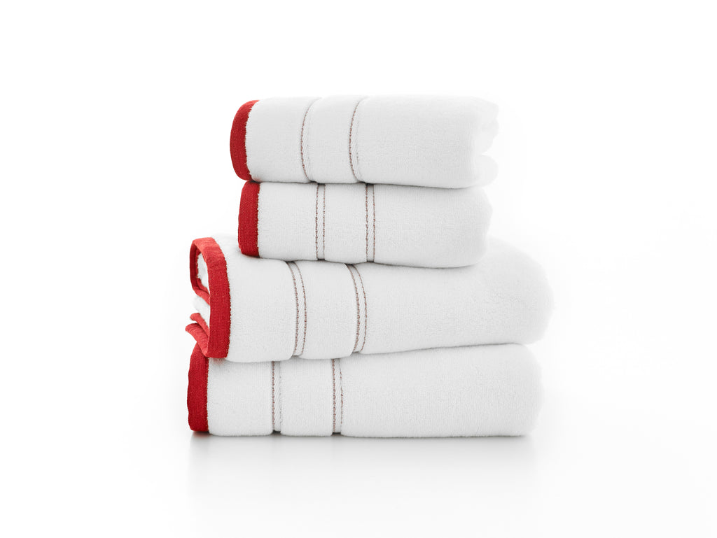 Lobster Creek Delamere 100% Cotton 600gsm Zero Twist Berry Towels