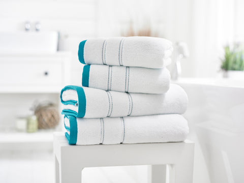 Lobster Creek Delamere 100% Cotton 600gsm Zero Twist Turquoise Towels