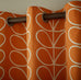 Orla Kiely Linear Stem Lined Eyelet Curtains