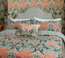 Morris & Co Helena Peach, Teal & Red Duvet Set