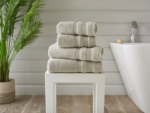 The Lyndon Company Montpellier 650gsm Zero Twist Biscuit Towels